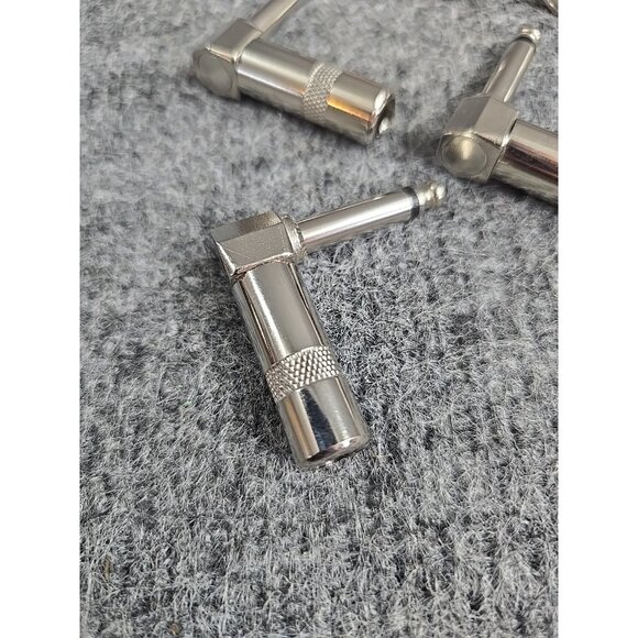 5 Pack of 6.3mm 1/4 inch Stereo Right Angle 90 Degree Instrument Audio Jack Plug - Picture 2 of 7